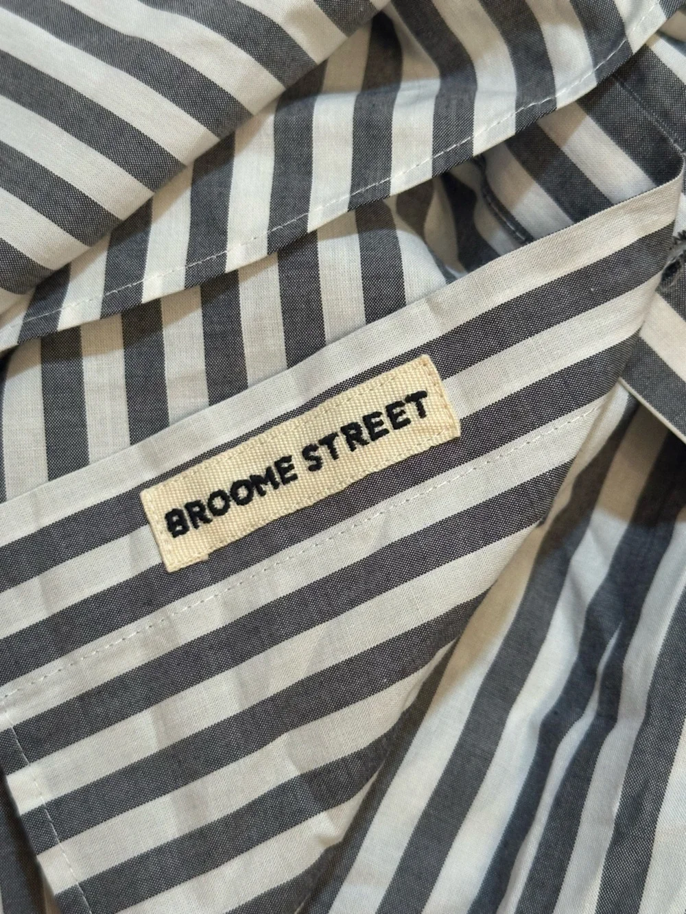 Kate Spade Broome Street Stripe Flutter Sleeve Button Down Shirt size S (j6) - Picture 8 of 11